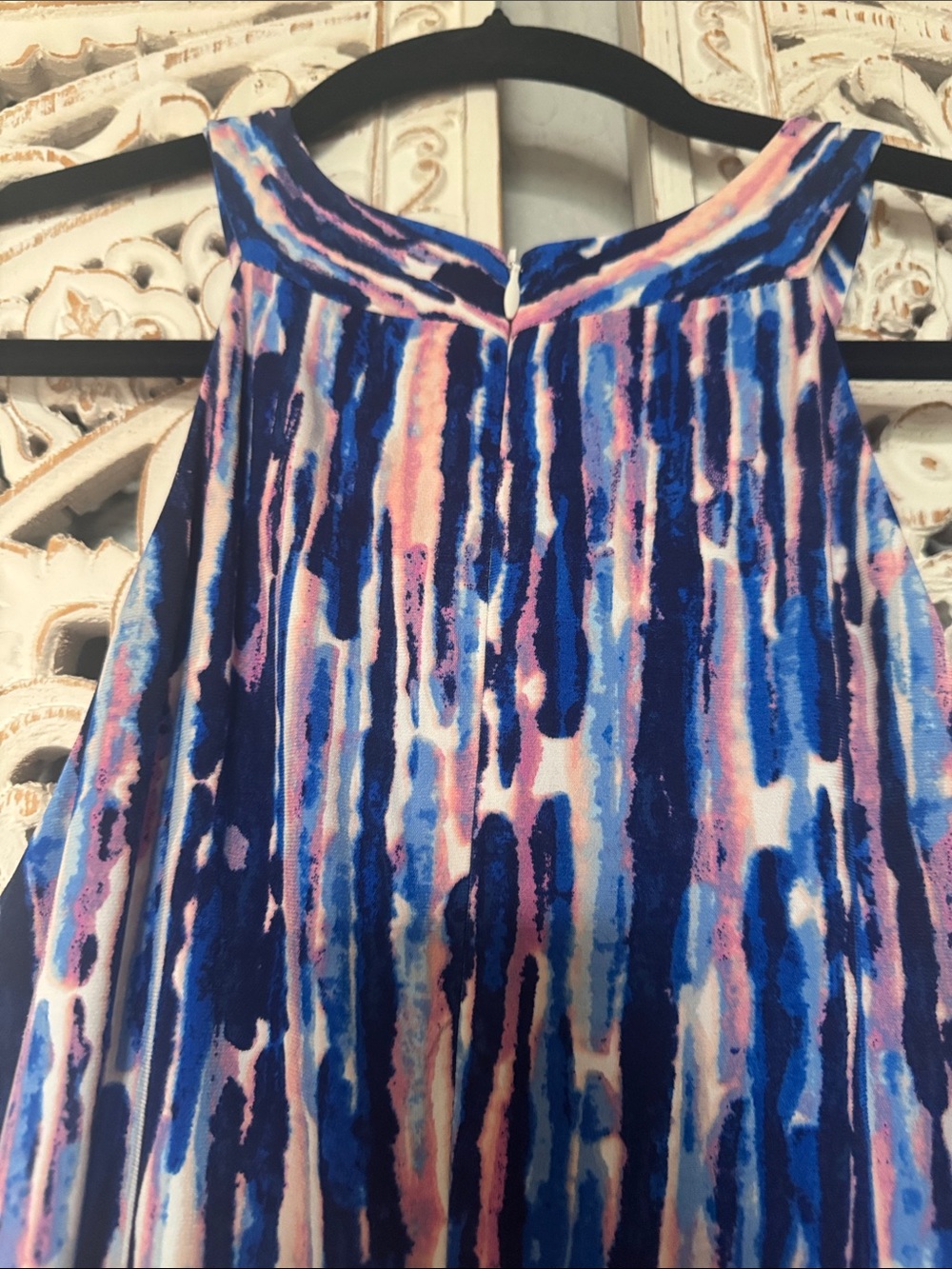 Eliza J Blue and Pink Abstract Maxi Dress - Picture 4 of 14